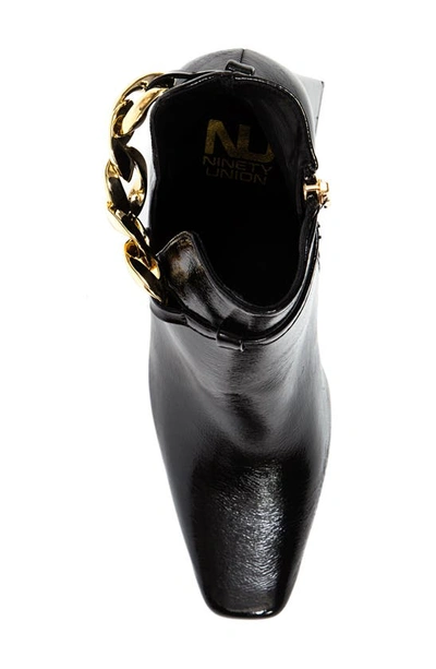 Ninety Union Rye Ankle Boot In Black Patent