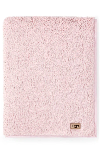 Shop Ugg Blake Throw Blanket In Pink Shell