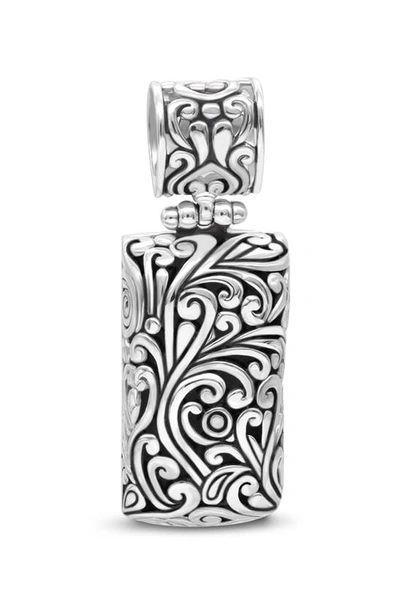 Shop Devata Sterling Silver Bali Filigree Rectangle Pendant Necklace