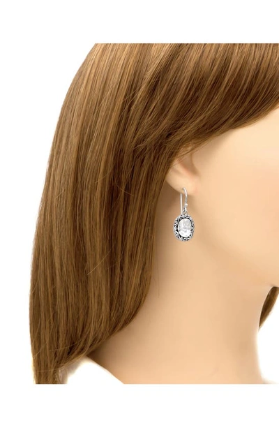 Shop Devata Sterling Silver Bali Hammer Filigree Accent Drop Earrings
