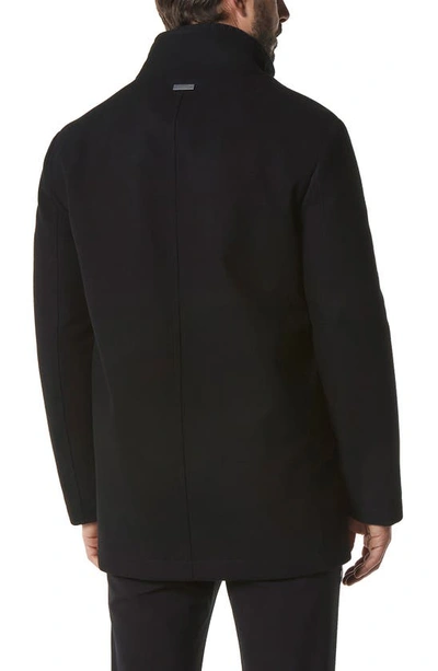 Marc New York Dorsey Wool Blend Car Coat In Black