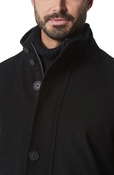 Marc New York Dorsey Wool Blend Car Coat In Black