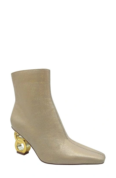 Ninety Union Roxy Pebbled Ankle Boot In Gold