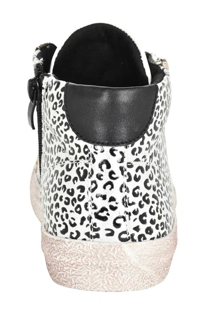 Shop Ninety Union Mia High Top Sneaker With Faux Calf Hair Trim In Animal