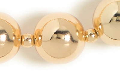 Shop Tasha Ball Chain Toggle Necklace In Gold