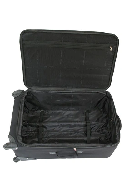 Shop Geoffrey Beene Brentwood 3-piece Luggage Set In Black