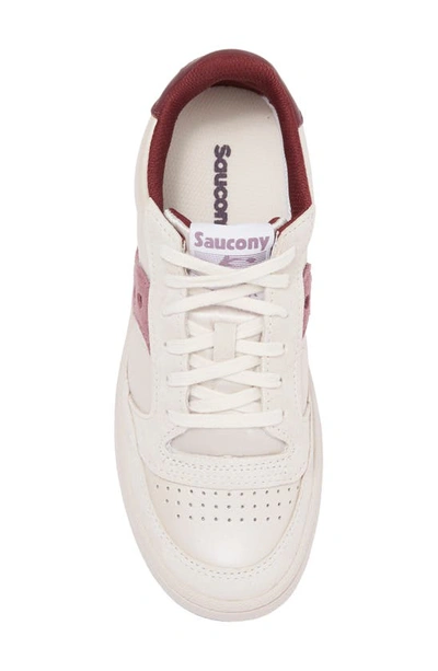 Saucony Jazz Court Low Top Sneaker In Plum