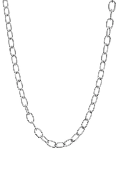 Shop Nadri Gemma Chain Necklace In Rhodium