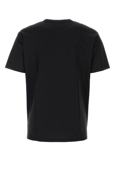 Shop Balmain Man Black Cotton T-shirt