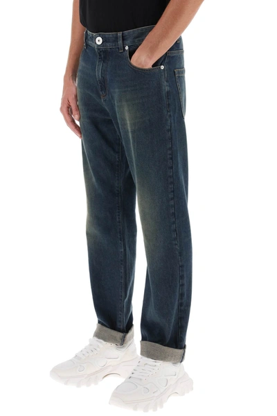 Shop Balmain Vintage Jeans Men In Blue