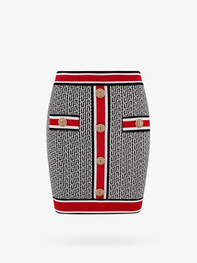 Shop Balmain Woman Skirt Woman Black Skirts