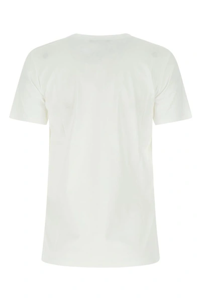 Shop Balmain Woman White Cotton T-shirt
