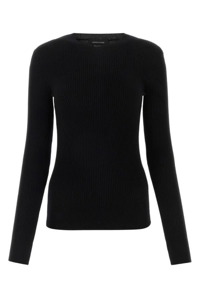 Shop Canada Goose Woman Black Wool Georgian Sweater