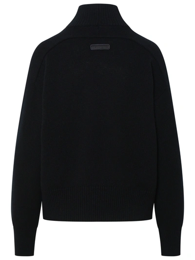 Shop Canada Goose Woman  'baysville' Black Wool Turtleneck Sweater