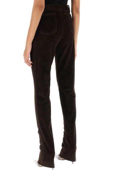 Shop Dolce & Gabbana Bell-bottom Corduroy Pants Women In Brown