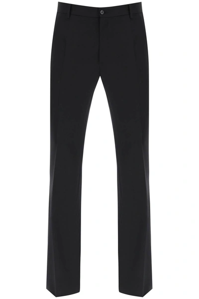 Shop Dolce & Gabbana Flared Tailoring Pants Men In Black