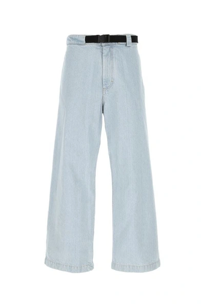 Shop Moncler Genius Man Denim 1  Jw Anderson Wide-leg Jeans In Blue