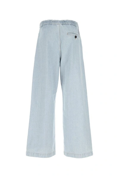Shop Moncler Genius Man Denim 1  Jw Anderson Wide-leg Jeans In Blue