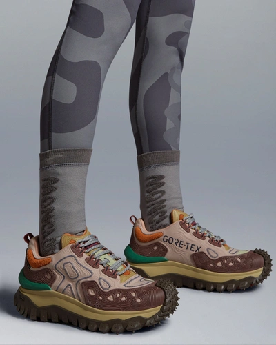 Shop Moncler Genius Man Trailgrip Grain Man Multicolor Sneakers