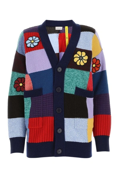 Shop Moncler Genius Woman Cardigan In Multicolor