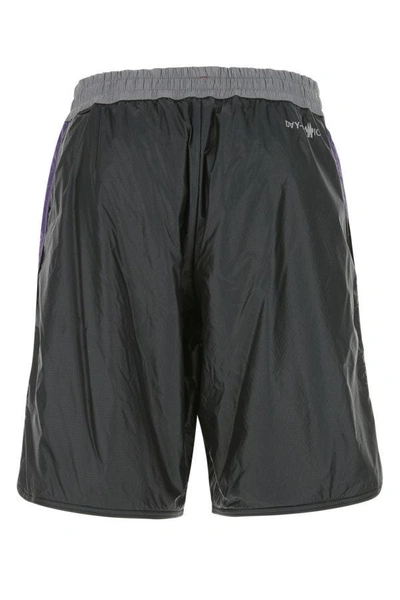 Shop Moncler Grenoble Man Multicolor Nylon Bermuda Shorts