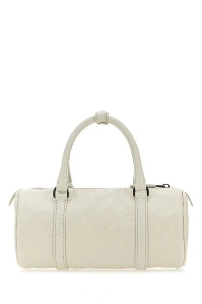 Shop Prada Woman White Leather Small Handbag