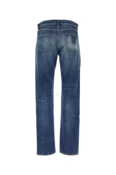 Shop Saint Laurent Man Jeans In Blue