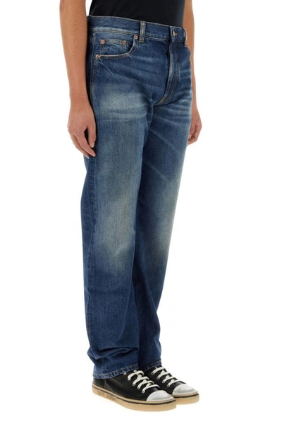 Shop Saint Laurent Man Jeans In Blue