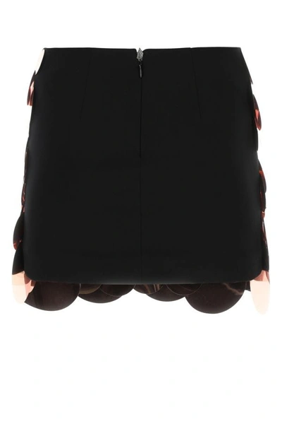 Shop Attico The  Woman Embellished Jersey Rue Mini Skirt In Multicolor