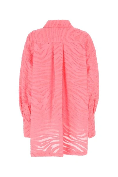 Shop Attico The  Woman Pink Cotton Blend Diana Shirt