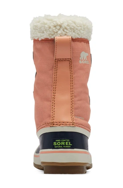 Shop Sorel Winter Carnival Waterproof Boot In Paradox Pink/ Abyss