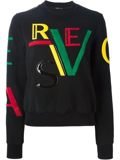 Shop Versace Logo Sweatshirt