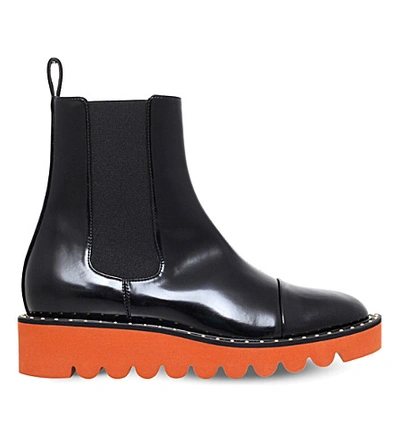Shop Stella Mccartney Odette Faux-leather Ankle Boots In Black