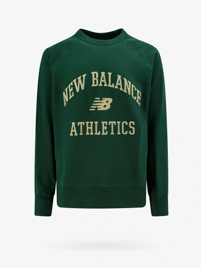 Shop New Balance Sweatshirt In Green