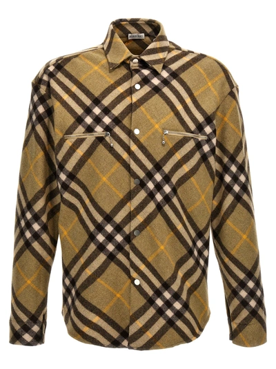 Shop Burberry Check Shirt, Blouse In Multicolor