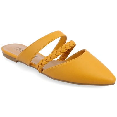 Shop Journee Collection Collection Women's Tru Comfort Foam Narrow Width Olivea Mule In Yellow