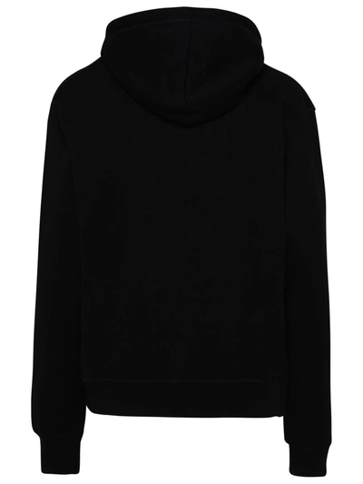 Shop Dsquared2 Black Cotton Hoodie