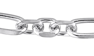 Shop Delmar Figaro Link Chain Necklace In Silver