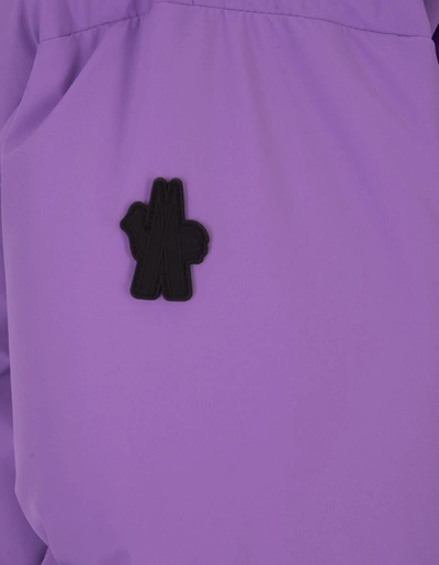 Shop Moncler Grenoble Lilac Allesaz Short Down Jacket In Purple