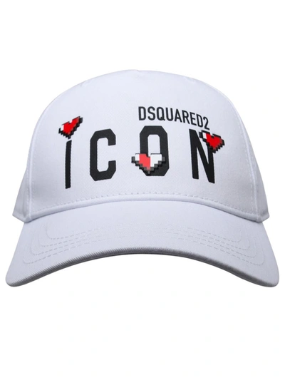 Shop Dsquared2 White Cotton Hat