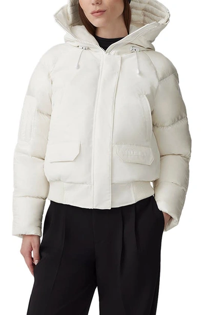 Shop Canada Goose Paradigm Chilliwack White Label 625 Fill Power Down Bomber Jacket In N.star Wh