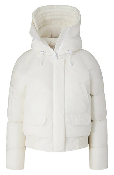 Shop Canada Goose Paradigm Chilliwack White Label 625 Fill Power Down Bomber Jacket In N.star Wh