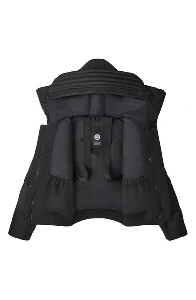 Canada Goose Chilliwack Down Bomber Jacket In Black - Noir