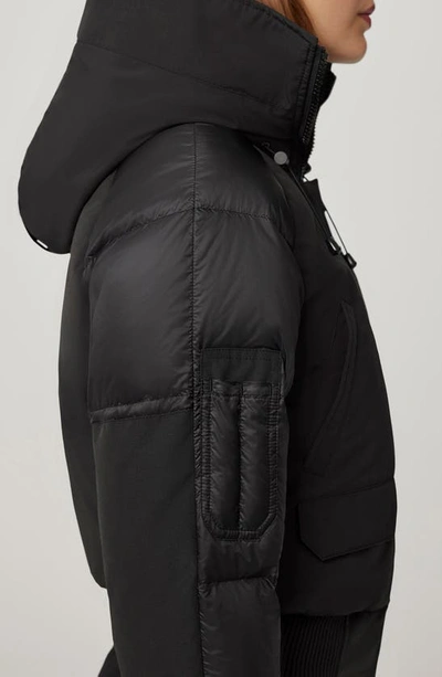 Shop Canada Goose Paradigm Chilliwack Black Label 625 Fill Power Down Bomber Jacket In Black - Noir