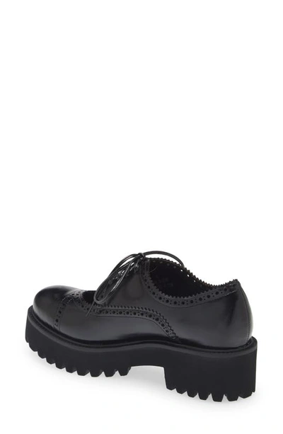 Jeffrey Campbell Realistic Cutout Platform Oxford In Black