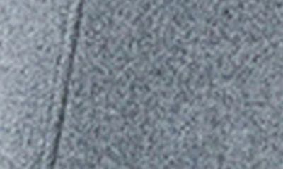 Shop Mackage Nori-k Belted Double Face Wool Coat With Wool Blend Bib In Grey Melange