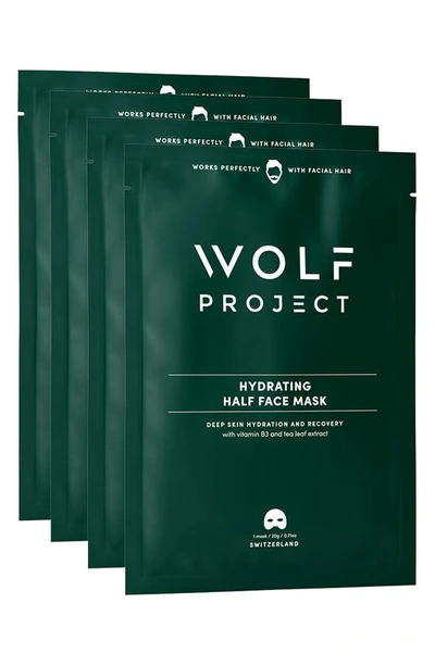 Shop Wolf Project 4-pack Hydrating Face Sheet Masks In Green