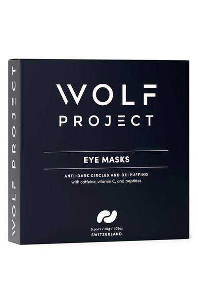 Shop Wolf Project 5-pair Eye Mask Boosters In Black