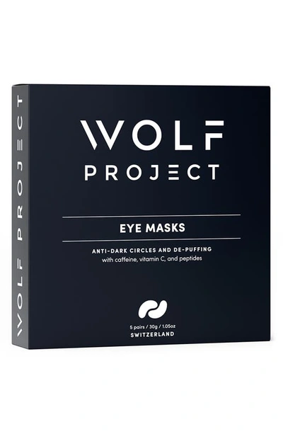 Wolf Project 5-pair Eye Mask Boosters In Black
