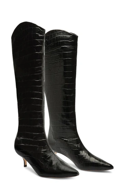 Schutz Abbey Knee High Boot In Black